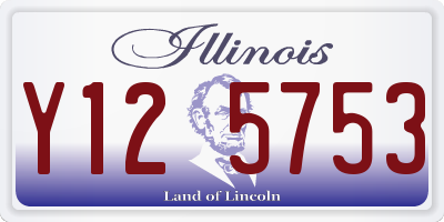 IL license plate Y125753