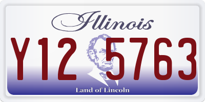 IL license plate Y125763