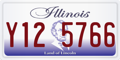 IL license plate Y125766