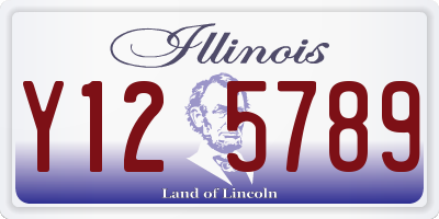 IL license plate Y125789