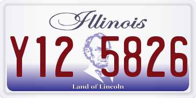 IL license plate Y125826
