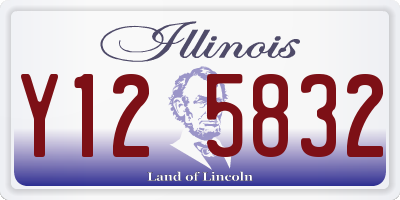 IL license plate Y125832