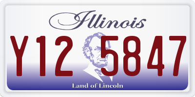 IL license plate Y125847