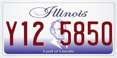 IL license plate Y125850