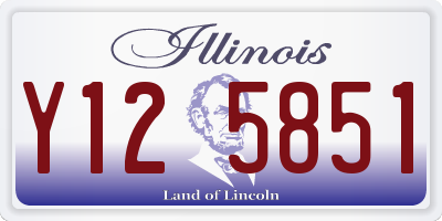 IL license plate Y125851