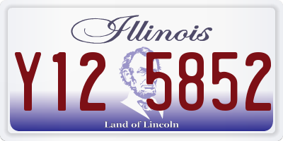 IL license plate Y125852