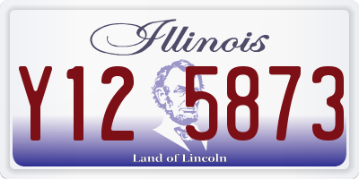 IL license plate Y125873