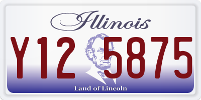 IL license plate Y125875