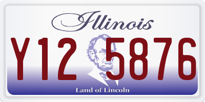 IL license plate Y125876