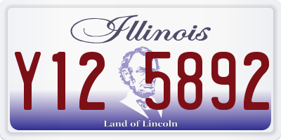 IL license plate Y125892