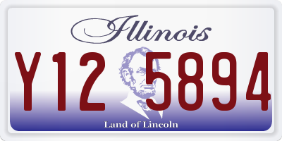 IL license plate Y125894