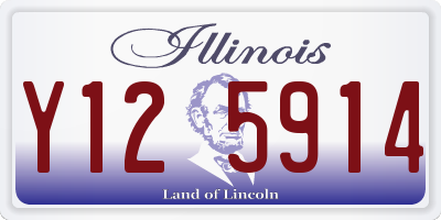 IL license plate Y125914