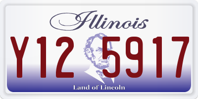IL license plate Y125917