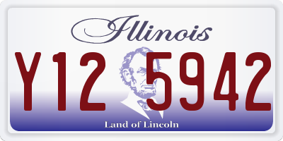 IL license plate Y125942