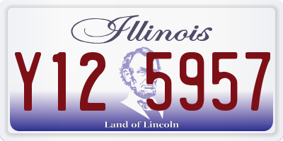 IL license plate Y125957