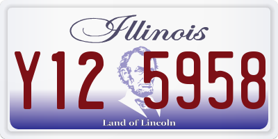 IL license plate Y125958