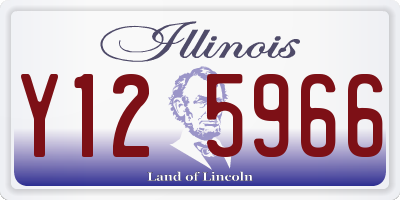 IL license plate Y125966