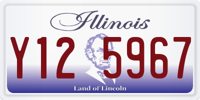 IL license plate Y125967