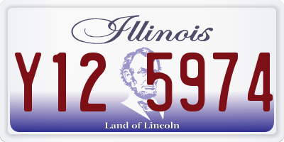 IL license plate Y125974