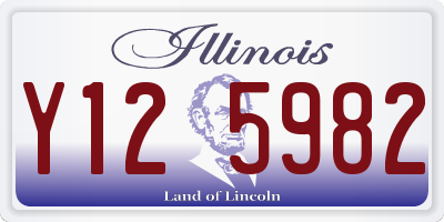 IL license plate Y125982