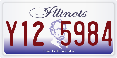 IL license plate Y125984