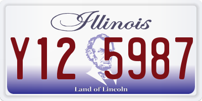 IL license plate Y125987