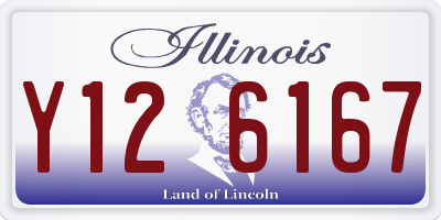 IL license plate Y126167