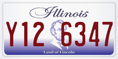 IL license plate Y126347