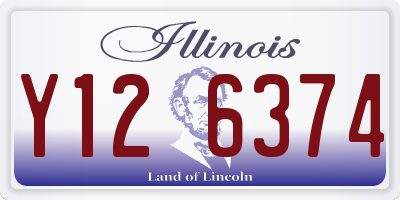 IL license plate Y126374