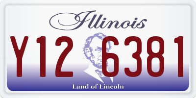 IL license plate Y126381