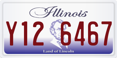 IL license plate Y126467
