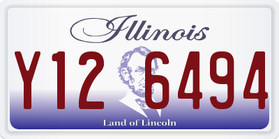 IL license plate Y126494