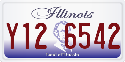 IL license plate Y126542
