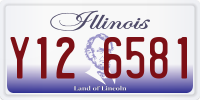 IL license plate Y126581