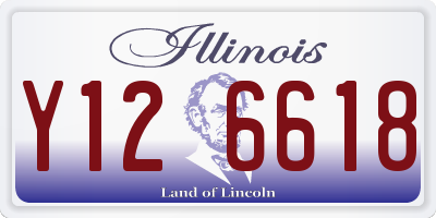 IL license plate Y126618