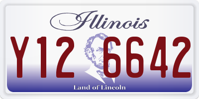 IL license plate Y126642