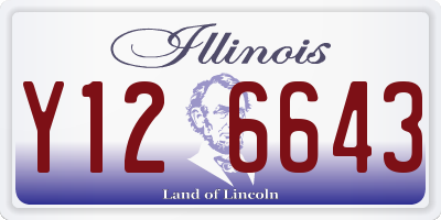 IL license plate Y126643