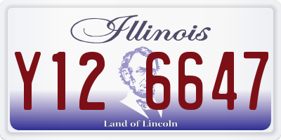 IL license plate Y126647
