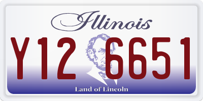 IL license plate Y126651