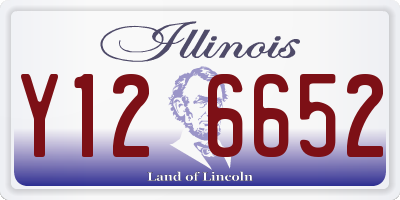 IL license plate Y126652