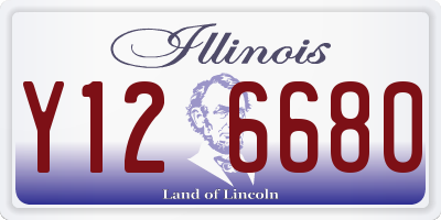 IL license plate Y126680