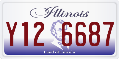 IL license plate Y126687