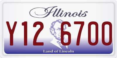 IL license plate Y126700