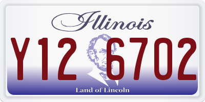 IL license plate Y126702