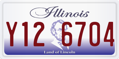 IL license plate Y126704