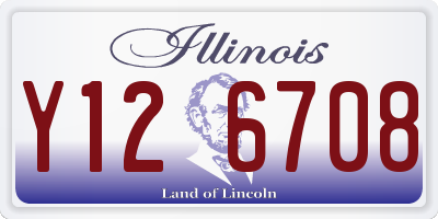 IL license plate Y126708