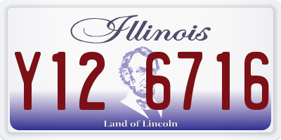 IL license plate Y126716
