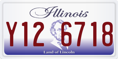 IL license plate Y126718