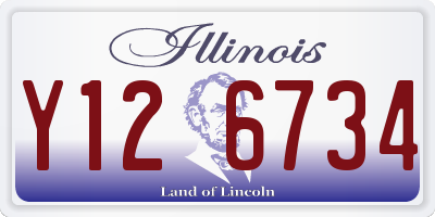 IL license plate Y126734