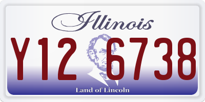 IL license plate Y126738